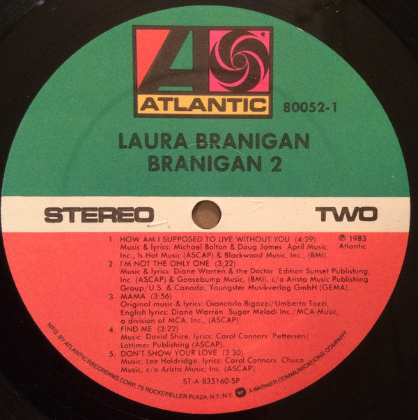 Laura Branigan : Branigan 2 (LP, Album)