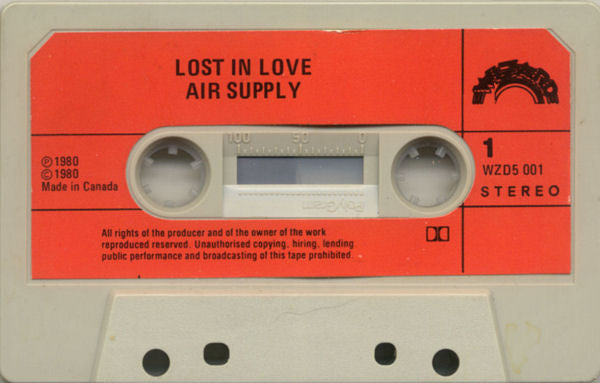 Air Supply : Lost In Love (Cass, Album, Dol)
