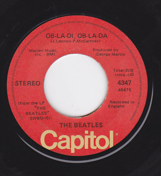 The Beatles : Ob-La-Di, Ob-La-Da (7", Single)