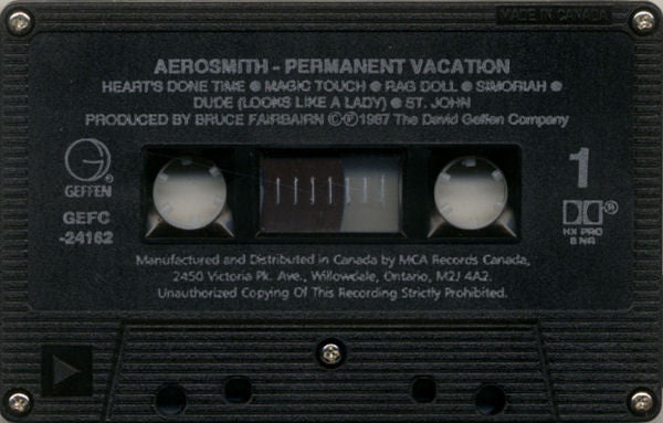 Aerosmith : Permanent Vacation (Cass, Album, RE, Dol)