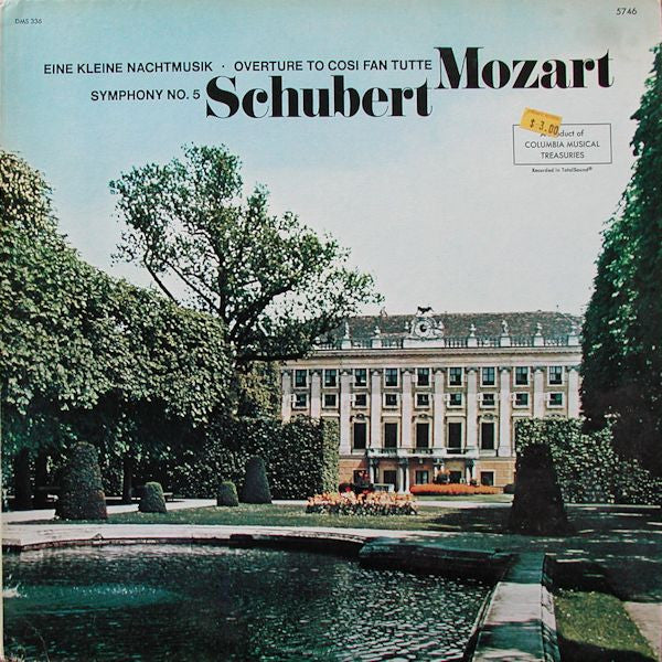 Franz Schubert ; Wolfgang Amadeus Mozart ; The Sinfonia Of London ; Muir Mathieson : Symphony No. 5 In B Flat / Eine Kleine Nachtmusik, K. 525 • Overture To Così Fan Tutte (LP, Album)