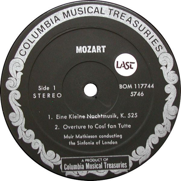 Franz Schubert ; Wolfgang Amadeus Mozart ; The Sinfonia Of London ; Muir Mathieson : Symphony No. 5 In B Flat / Eine Kleine Nachtmusik, K. 525 • Overture To Così Fan Tutte (LP, Album)