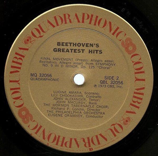 Beethoven* : Beethoven's Greatest Hits (LP, Comp, Quad)