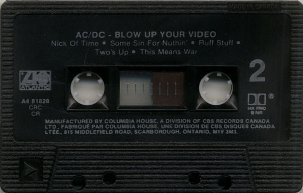AC/DC : Blow Up Your Video (Cass, Album, Club, Dol)