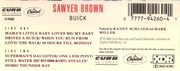 Sawyer Brown : Buick (Cass, Album, Dol)