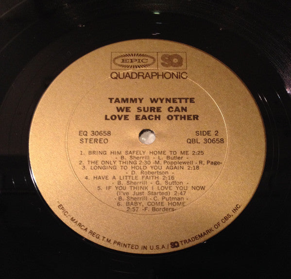 Tammy Wynette : We Sure Can Love Each Other (LP, Album, Quad)