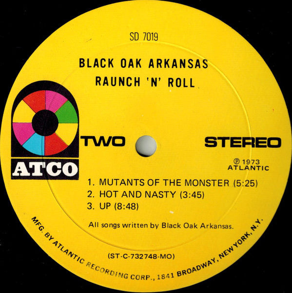 Black Oak Arkansas : Raunch 'N' Roll Live (LP, Album, Gat)