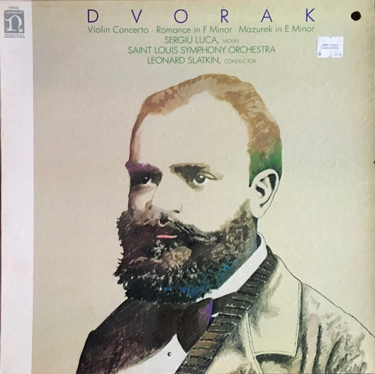 Saint Louis Symphony Orchestra, Dvorak*, Sergiu Luca, Leonard Slatkin : Violin Concerto / Romance in F Minor / Mazurek in E Minor (LP, Album)
