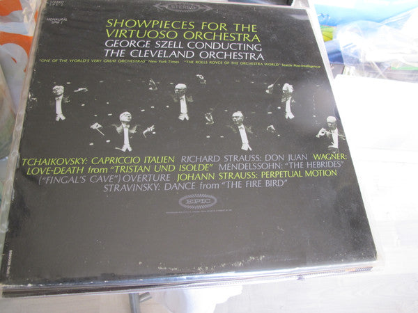 George Szell Conducting The Cleveland Orchestra / Pyotr Ilyich Tchaikovsky, Richard Strauss, Richard Wagner, Felix Mendelssohn-Bartholdy, Johann Strauss Jr., Igor Stravinsky : Showpieces For The Virtuoso Orchestra: George Szell Conducting The Cleveland Orchestra (LP, Comp)