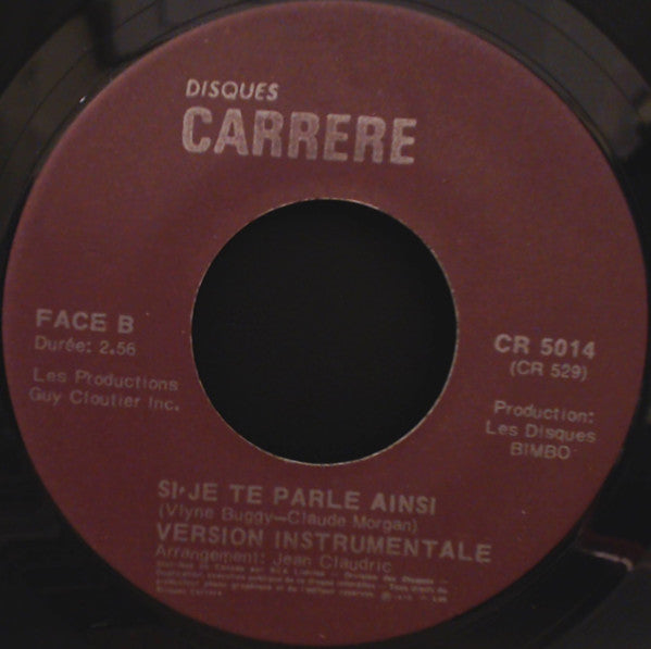 Michèle Morgan : Si Je Te Parle Ainsi (7", Single)