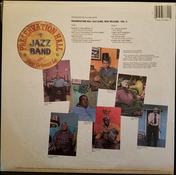 Preservation Hall Jazz Band : New Orleans. Vol. II (LP, Album)