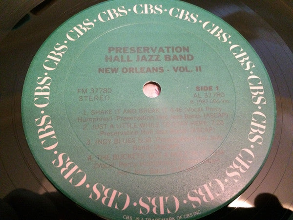 Preservation Hall Jazz Band : New Orleans. Vol. II (LP, Album)