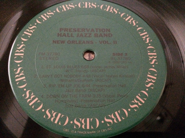 Preservation Hall Jazz Band : New Orleans. Vol. II (LP, Album)