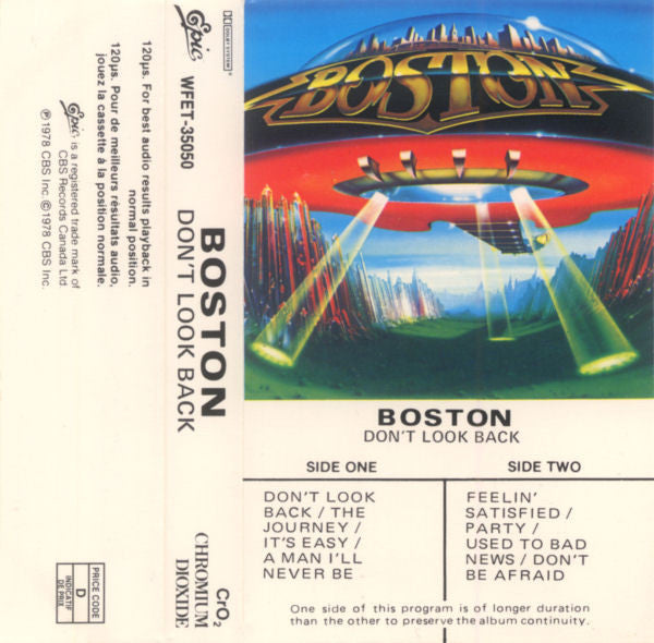 Boston : Don't Look Back (Cass, Album, RE, CrO)