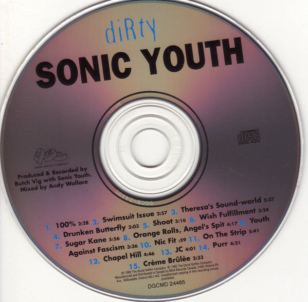Sonic Youth : Dirty (CD, Album, RE)