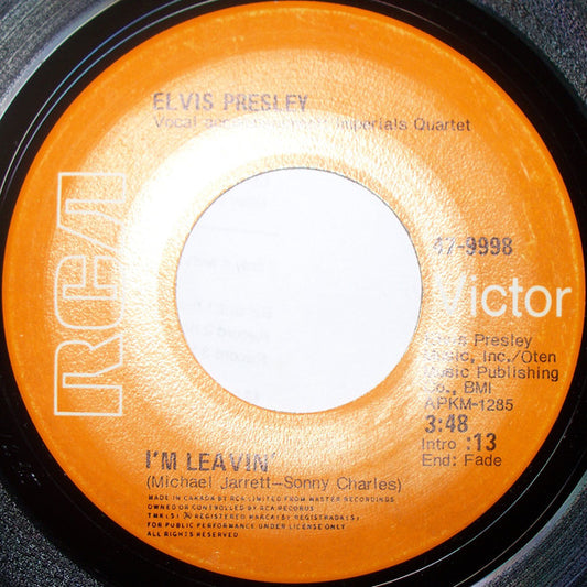 Elvis Presley : I'm Leavin' (7")