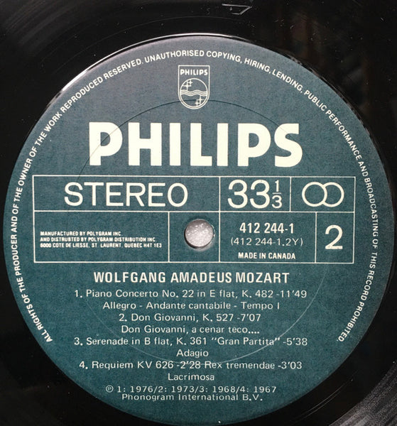 Various, Wolfgang Amadeus Mozart : The Best Of Wolfgang Amadeus Mozart (LP, Comp)