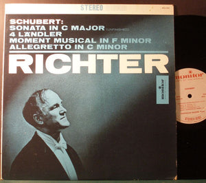 Schubert*, Richter* : Sonata In C Major (Unfinished) / 4 Ländler / Moment Musical In F Minor / Allegretto In C Minor (LP)