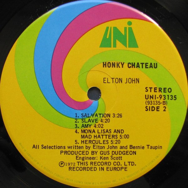 Elton John : Honky Château (LP, Album, Env)