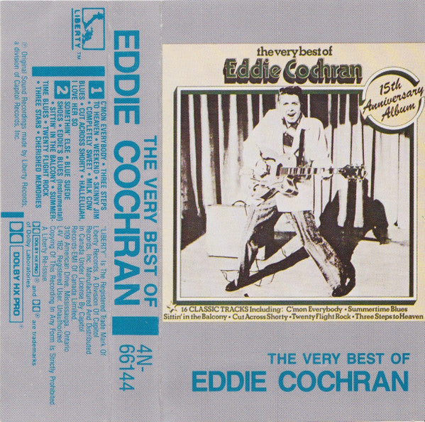 Eddie Cochran : The Very Best Of Eddie Cochran (Cass, Comp, RE)