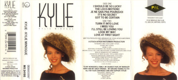 Kylie Minogue : Kylie (Cass, Album)
