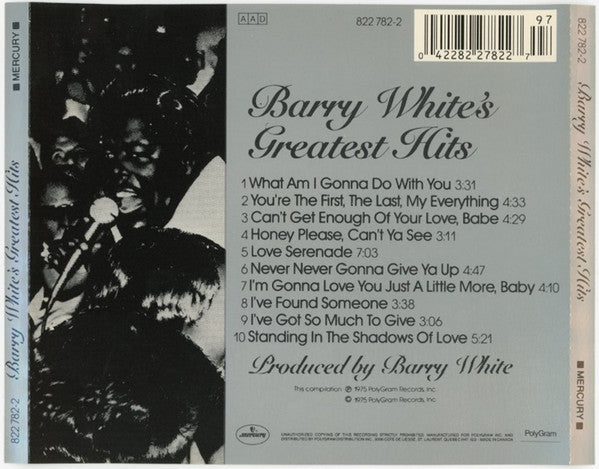 Barry White : Barry White's Greatest Hits (CD, Comp)