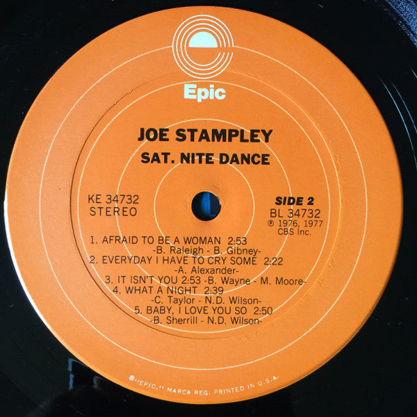 Joe Stampley : Sat. Nite Dance (LP, Album)