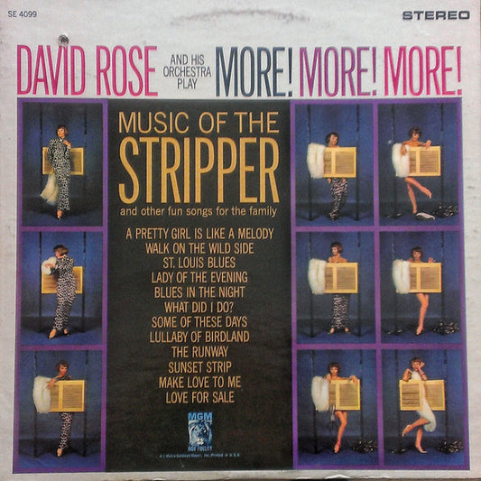 David Rose And His Orchestra* : More! More! More! Music Of The Stripper And Other Fun Songs For The Family (LP, Album)