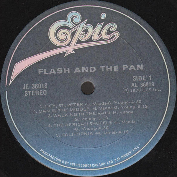 Flash & The Pan : Flash And The Pan (LP, Album)
