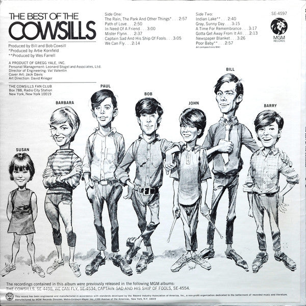 The Cowsills : The Best Of The Cowsills (LP, Comp, RP)