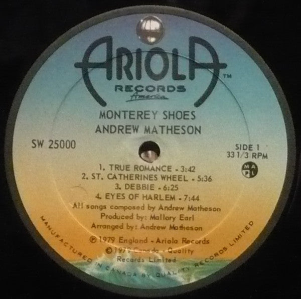 Andrew Matheson : Monterey Shoes (LP, Album)