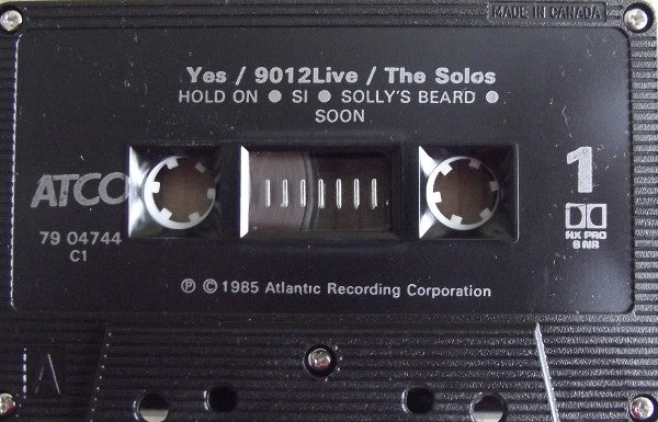 Yes : 9012Live - The Solos (Cass, Album, Dol)