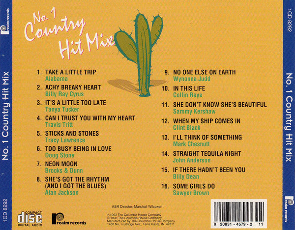 Various : No. 1 Country Hit Mix (CD, Comp)