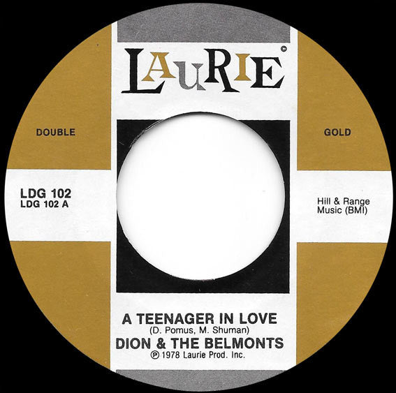 Dion & The Belmonts : A Teenager In Love / A Lover's Prayer (7", RE)