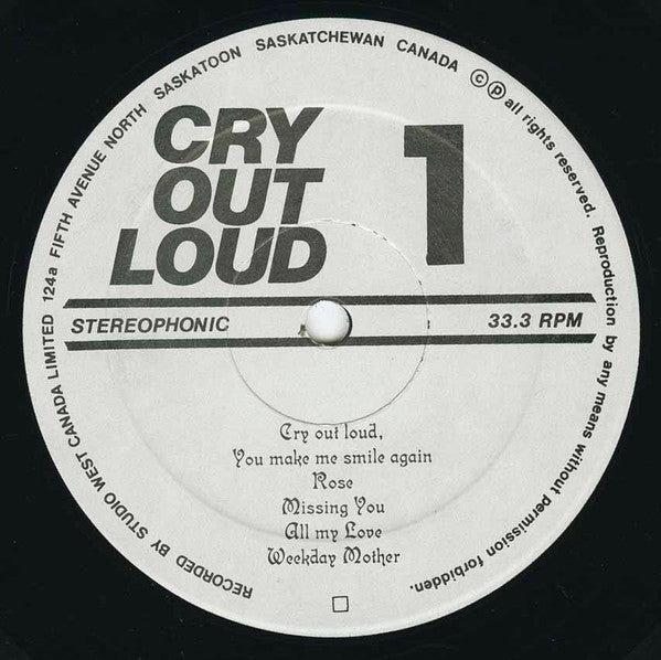 Liska : Cry Out Loud (LP, Album)