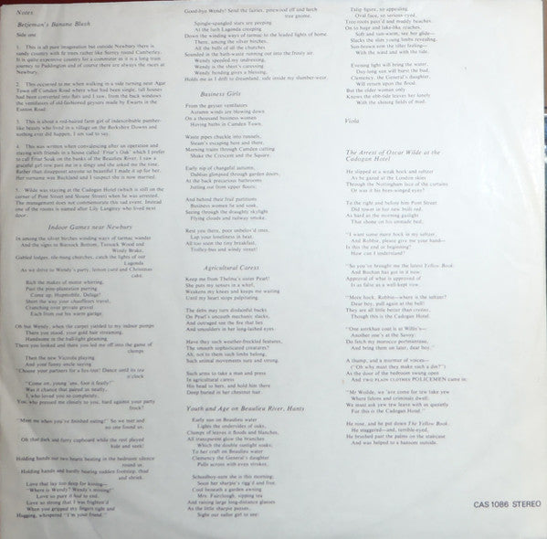 John Betjeman : Betjeman's Banana Blush (LP, Album, Lar)