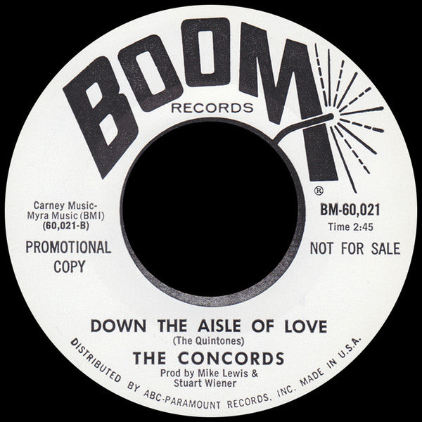 The Concords (3) : I Feel A Love Comin' On (7", Single, Promo)