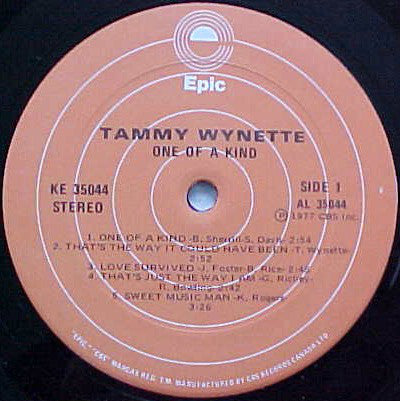 Tammy Wynette : One Of A Kind (LP, Album)