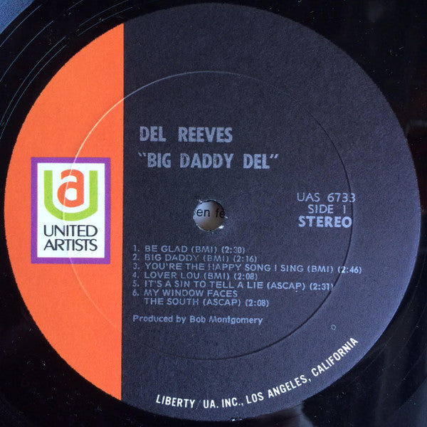 Del Reeves : Big Daddy Del (LP, Album)