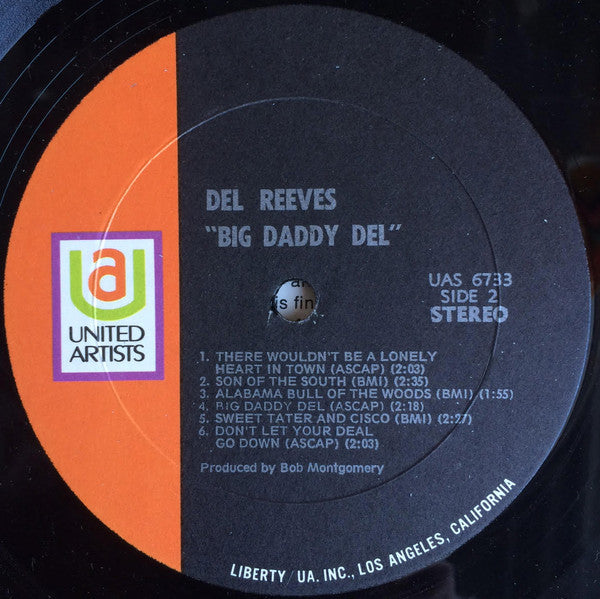 Del Reeves : Big Daddy Del (LP, Album)
