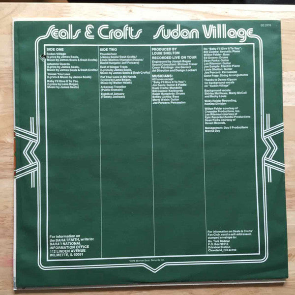 Seals & Crofts : Sudan Village (LP, Album)