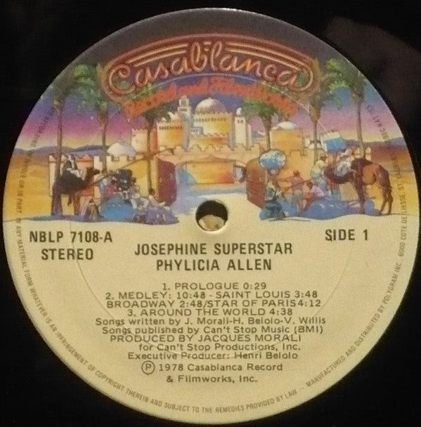 Buy Phylicia Allen Josephine Superstar LP Album P Mixed