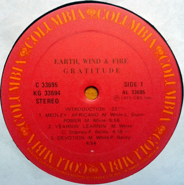 Earth, Wind & Fire : Gratitude (2xLP, Album, Gat)