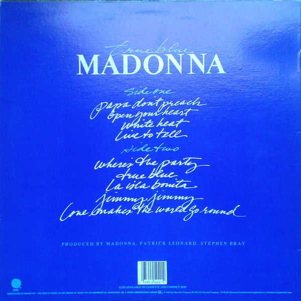 Buy Madonna : True Blue (LP, Album, Cin) Online for a great price