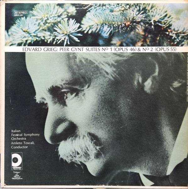 Edvard Grieg, Amleto Toscali, Italian Festival Symphony Orchestra : Peer Gynt Suites No. 1 (Opus 46) & No. 2 (Opus 55) (LP)