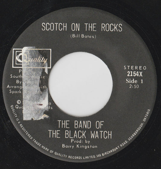 The Band Of The Black Watch : Scotch On The Rocks (7", Single)