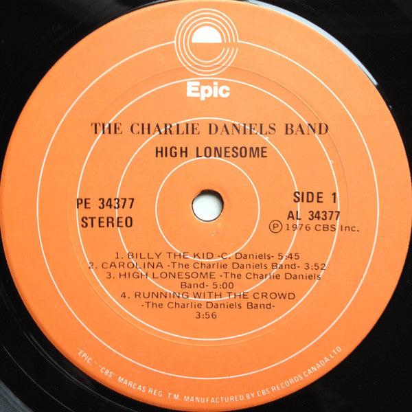 The Charlie Daniels Band : High Lonesome (LP, Album)