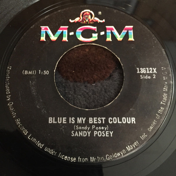 Sandy Posey : Single Girl / Blue Is My Best Color (7", Single)