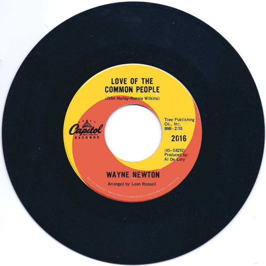 Wayne Newton : Love Of The Common People (7", Single)