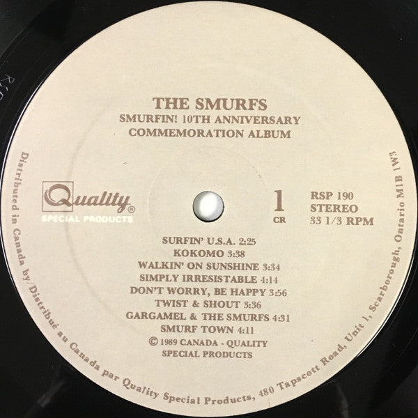 The Smurfs (2) : Smurfin! 10th Anniversary Commemoration Album (LP)